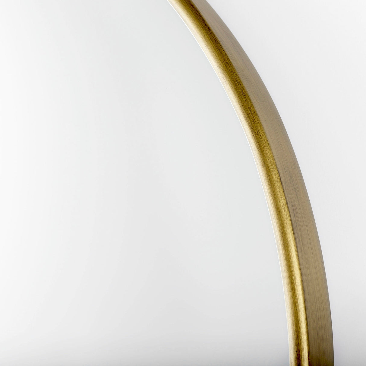 Sadie Antique Gold Metal Rounded Arch Floor Mirror by Mercana at Eve Furniture