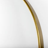Sadie Antique Gold Metal Rounded Arch Floor Mirror by Mercana at Eve Furniture