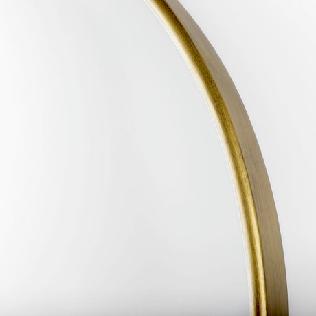 Sadie Antique Gold Metal Rounded Arch Floor Mirror by Mercana at Eve Furniture