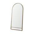 Sadie Antique Gold Metal Rounded Arch Floor Mirror by Mercana at Eve Furniture