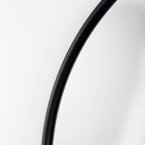 Sadie Black Metal Rounded Arch Floor Mirror by Mercana at Eve Furniture