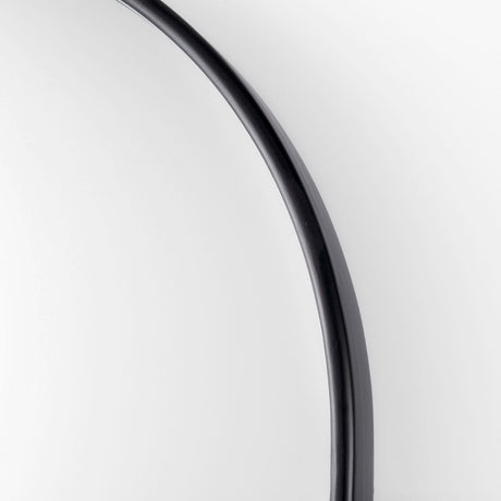 Sadie Black Metal Rounded Arch Floor Mirror by Mercana at Eve Furniture