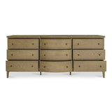 Sadie Brown 9 Drawer Dresser by Moe's Home at Eve Furniture