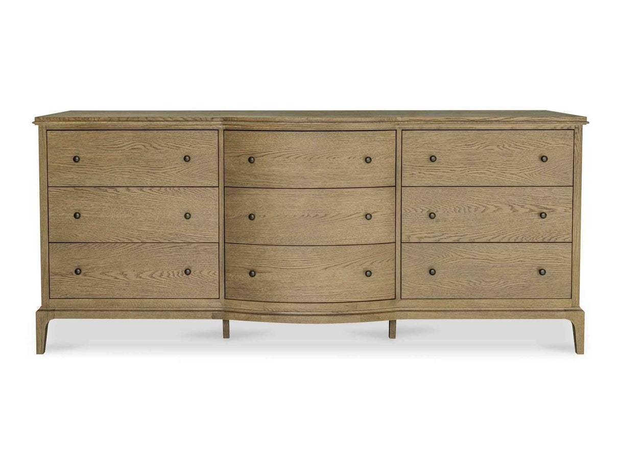 Sadie Brown 9 Drawer Dresser by Moe's Home at Eve Furniture