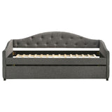 Sadie Upholstered Twin Daybed with Trundle by Coaster at Eve Furniture