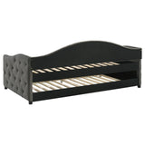 Sadie Upholstered Twin Daybed with Trundle by Coaster at Eve Furniture