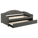 Sadie Upholstered Twin Daybed with Trundle by Coaster at Eve Furniture