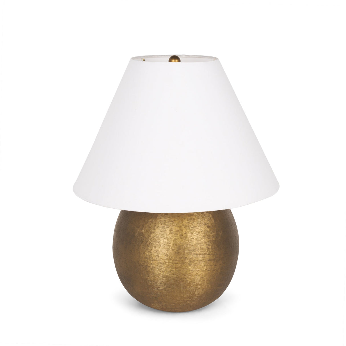 Sadiyah Antiqued Gold Brushed Metal w/ Cream Shade Table Lamp by Mercana at Eve Furniture