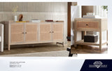 Sadler Natural Wood Nightstand by Diamond Sofa at Eve Furniture