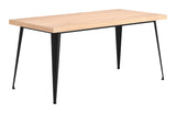 Saelen Natural Dining Table by Zuomod at Eve Furniture