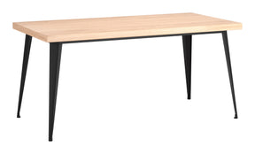 Saelen Natural Dining Table by Zuomod at Eve Furniture