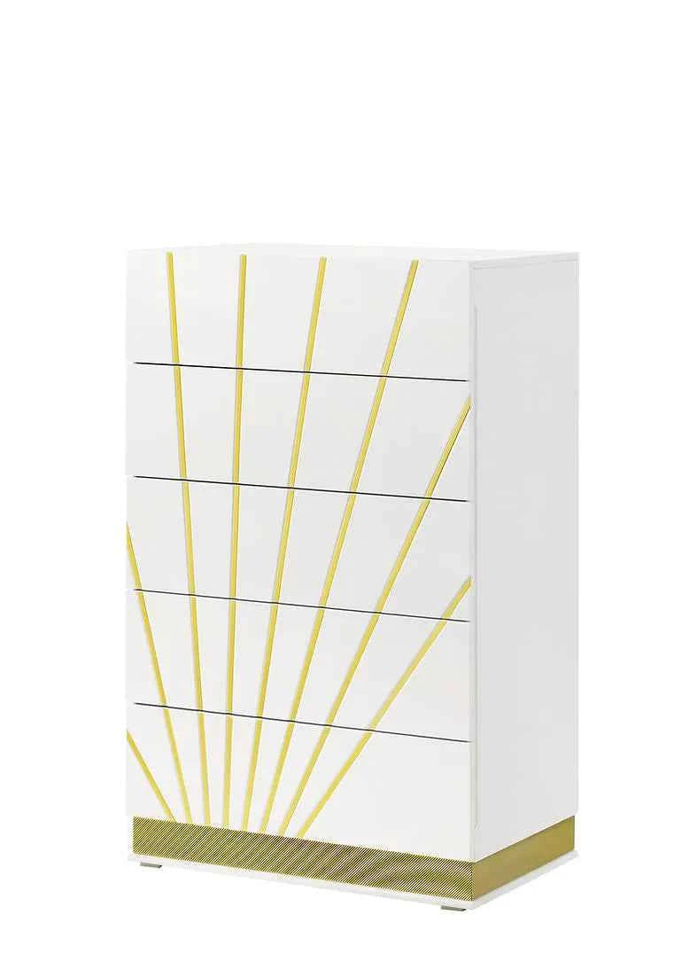 Safa Led White Platform Bedroom Set by New Era Innovations at Eve Furniture