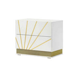 Safa Led White Platform Bedroom Set by New Era Innovations at Eve Furniture