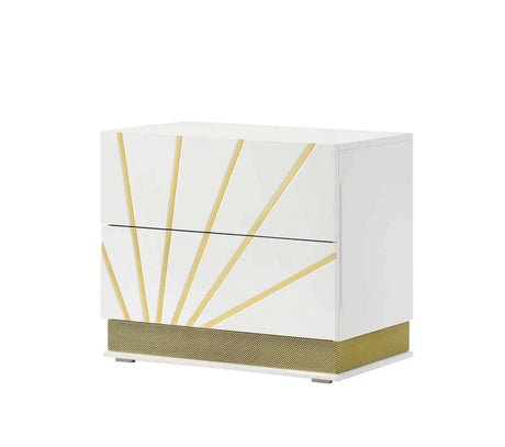 Safa Led White Platform Bedroom Set by New Era Innovations at Eve Furniture