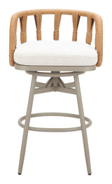 Safal Multicolor Outdoor Swivel Barstool by Zuomod at Eve Furniture