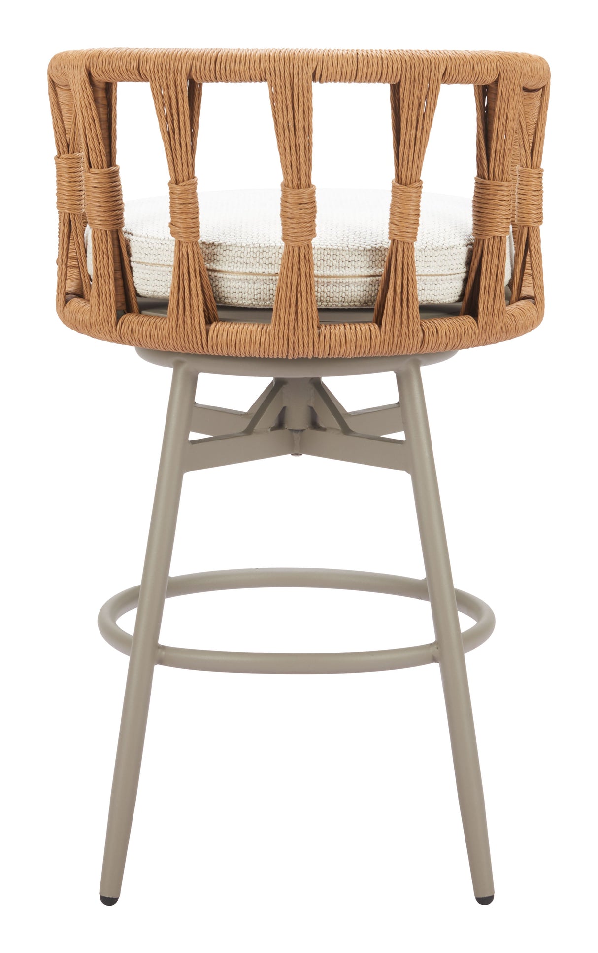 Safal Multicolor Outdoor Swivel Barstool by Zuomod at Eve Furniture