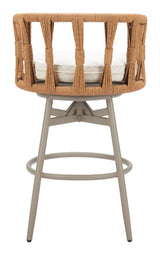 Safal Multicolor Outdoor Swivel Barstool by Zuomod at Eve Furniture