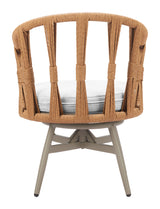 Safal Multicolor Outdoor Swivel Dining Chair by Zuomod at Eve Furniture