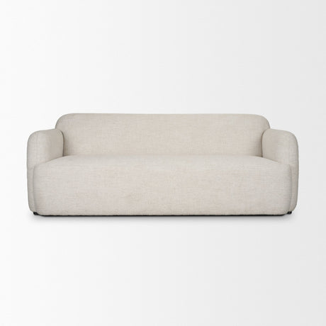 Saga Cream Fabric 3 Seater Sofa by Mercana at Eve Furniture