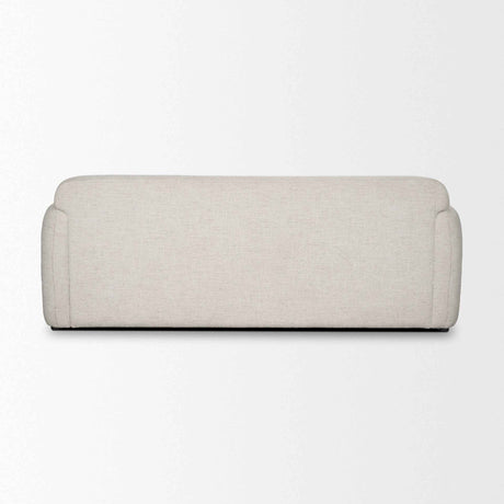 Saga Cream Fabric 3 Seater Sofa by Mercana at Eve Furniture