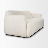 Saga Cream Fabric 3 Seater Sofa by Mercana at Eve Furniture
