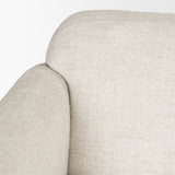 Saga Cream Fabric 3 Seater Sofa by Mercana at Eve Furniture