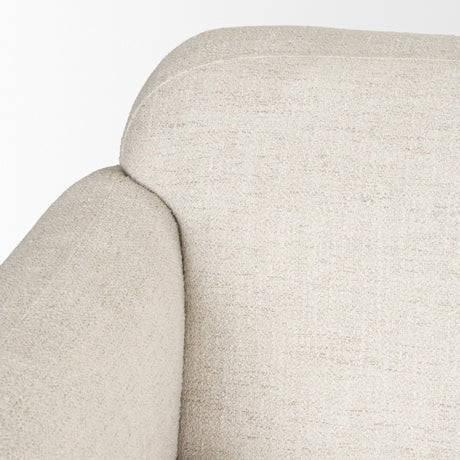 Saga Cream Fabric 3 Seater Sofa by Mercana at Eve Furniture
