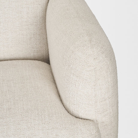 Saga Cream Fabric 3 Seater Sofa by Mercana at Eve Furniture