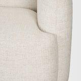 Saga Cream Fabric 3 Seater Sofa by Mercana at Eve Furniture