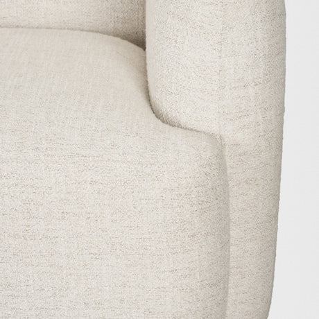 Saga Cream Fabric 3 Seater Sofa by Mercana at Eve Furniture