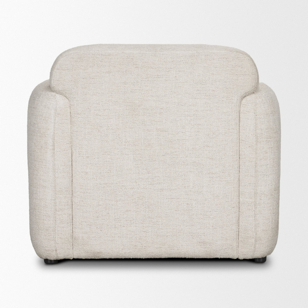 Saga Cream Fabric Upholstered Chair by Mercana at Eve Furniture