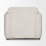 Saga Cream Fabric Upholstered Chair by Mercana at Eve Furniture