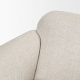 Saga Cream Fabric Upholstered Chair by Mercana at Eve Furniture