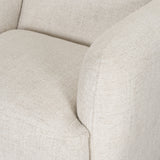 Saga Cream Fabric Upholstered Chair by Mercana at Eve Furniture