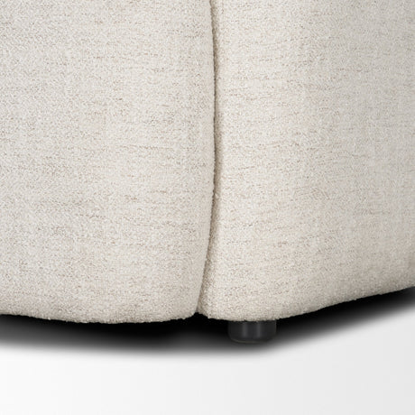 Saga Cream Fabric Upholstered Chair by Mercana at Eve Furniture