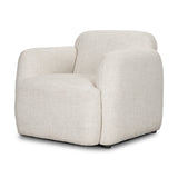 Saga Cream Fabric Upholstered Chair by Mercana at Eve Furniture