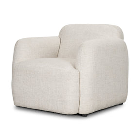 Saga Cream Fabric Upholstered Chair by Mercana at Eve Furniture