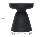 Sage Black Side Table by Zuomod at Eve Furniture