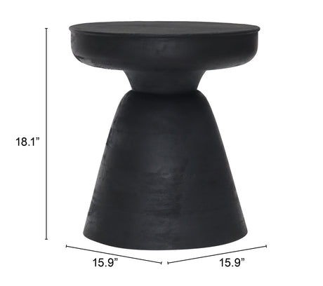 Sage Black Side Table by Zuomod at Eve Furniture