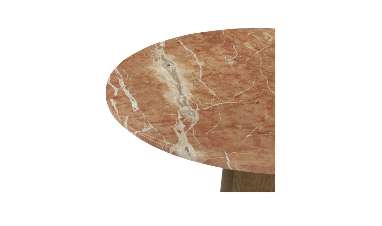 Sage Cafe Table Rosso Alicante Red Marble by Moe's Home at Eve Furniture