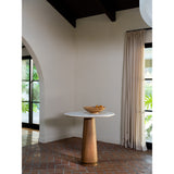 Sage Cosmos Beige Marble/Dark Brown Cafe Table by Moe's Home at Eve Furniture