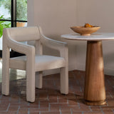 Sage Cosmos Beige Marble/Dark Brown Cafe Table by Moe's Home at Eve Furniture