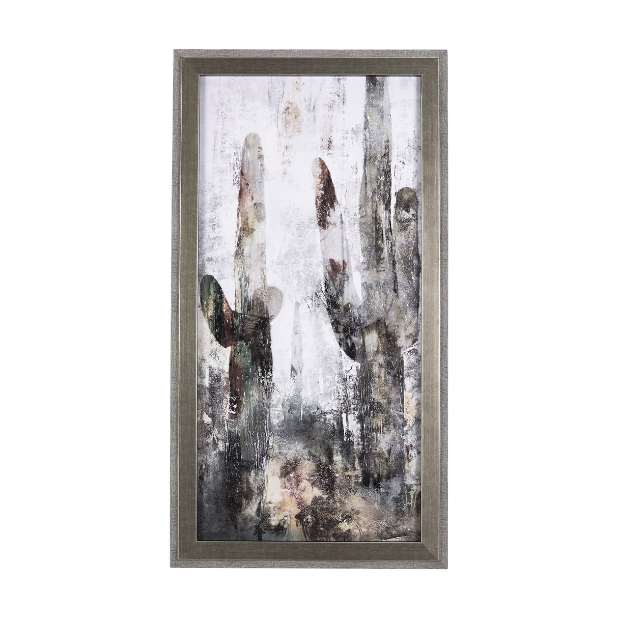 Saguaro Forest 31 by Scott Brems a Hand Embellished Textured Framed Art Print by Mercana at Eve Furniture