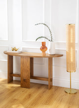 Saguaro Oak Demi-Lune Console by Co.House Designs at Eve Furniture