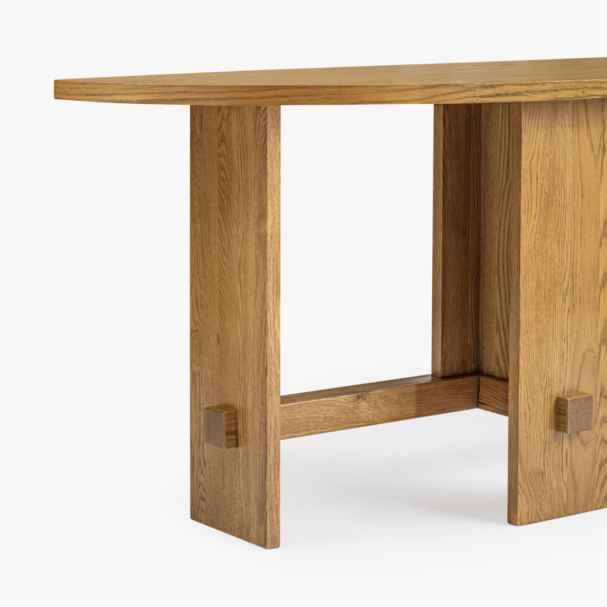 Saguaro Oak Demi-Lune Console by Co.House Designs at Eve Furniture