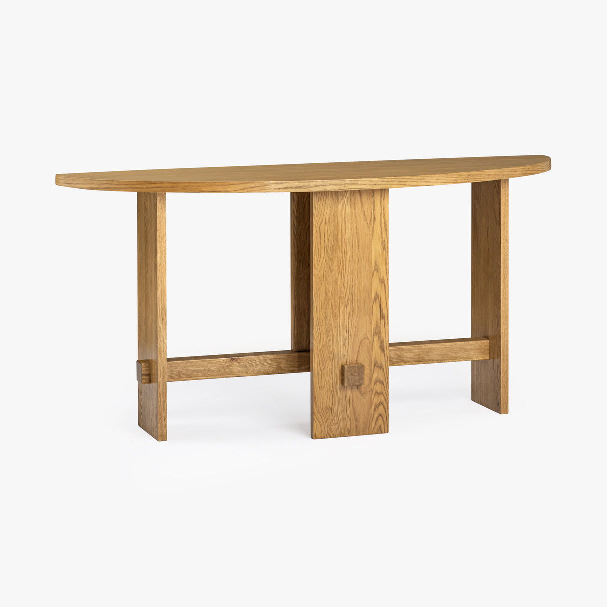 Saguaro Oak Demi-Lune Console by Co.House Designs at Eve Furniture