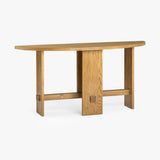 Saguaro Oak Demi-Lune Console by Co.House Designs at Eve Furniture
