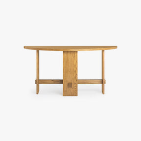 Saguaro Oak Demi-Lune Console by Co.House Designs at Eve Furniture