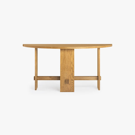 Saguaro Oak Demi-Lune Console by Co.House Designs at Eve Furniture