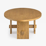 Saguaro Oval Oak Coffee Table by Co.House Designs at Eve Furniture